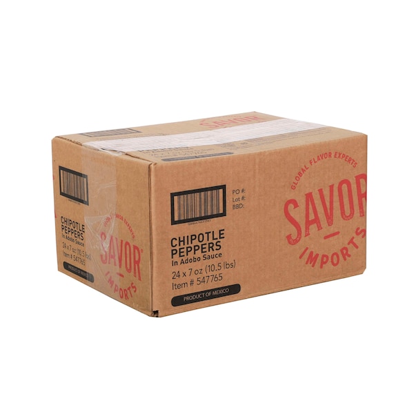 Savor Imports Chipotle Peppers In Adobo Sauce 7 oz., PK24 547765 - main